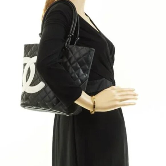 Authentic Chanel Cambon Line Calf Skin - Picture 2 of 12